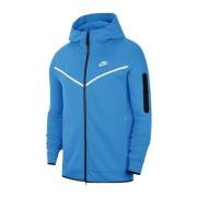 Beperkte oplage Tech Fleece Hoodie Blauw Wit Nike , Blue , Heren