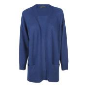 Comfortabele Navy Cashmere Cardigan 360Cashmere , Blue , Dames