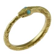 Pre-owned Metal rings Gucci Vintage , Yellow , Dames