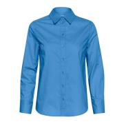 Parisian Blue Klassieke Blouse Part Two , Blue , Dames