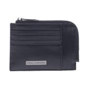 Document holder in black saffiano Baldinini , Black , Heren