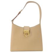 Pre-owned Fabric shoulder-bags Salvatore Ferragamo Pre-owned , Beige ,...