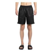 Zwart Wit Surfer Swimshorts Off White , Black , Heren