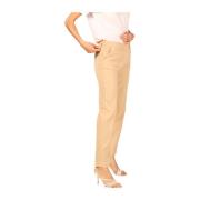 Elegante Chino Broek in Donker Khaki Mason's , Beige , Dames