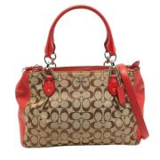 Pre-owned Leather totes Coach Pre-owned , Beige , Dames