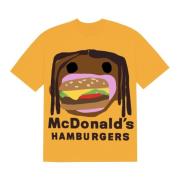 Travis Scott Burger Mouth Tee Goud Cactus Plant Flea Market , Yellow ,...