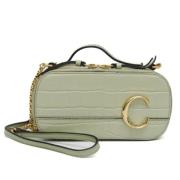 Pre-owned Leather shoulder-bags Chloé Pre-owned , Green , Dames