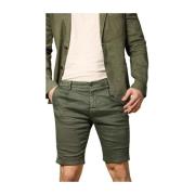 Heren Chino Bermuda Shorts Wortelpasvorm Mason's , Green , Heren