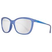 Blauwe Plastic Zonnebril voor Vrouwen Guess , Blue , Dames