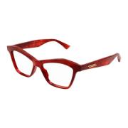 Bruin/Havana Optisch Frame Bottega Veneta , Red , Dames