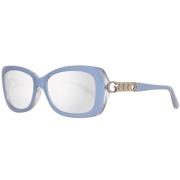 Blauwe Plastic Zonnebril voor Vrouwen Guess , Blue , Dames