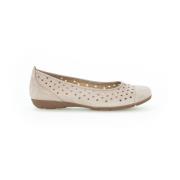 Beige Instap Zomer Ballerina Schoenen Gabor , Beige , Dames