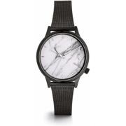 Zwarte Roestvrijstalen Dameskwarts Horloge Komono , Black , Dames