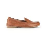 Cognac Leren Mocassins Zomerstijl Gabor , Brown , Dames