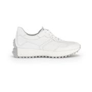 Witte Leren Sneakers Moderne Basket Gabor , White , Dames