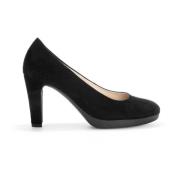 Zwarte Fluwelen Pumps Moderne Stadsstijl Gabor , Black , Dames