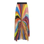 Zwarte Geribbelde Crop Top Rok Alice + Olivia , Multicolor , Dames