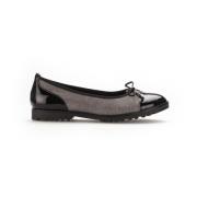 Grijze lakballerina's Gabor , Black , Dames