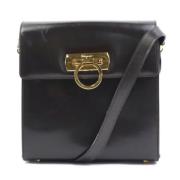 Pre-owned Fabric crossbody-bags Salvatore Ferragamo Pre-owned , Black ...