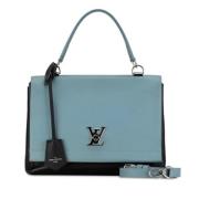 Pre-owned Leather shoulder-bags Louis Vuitton Vintage , Blue , Dames