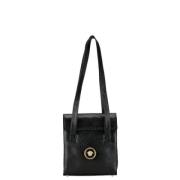 Pre-owned Leather shoulder-bags Versace Pre-owned , Black , Dames