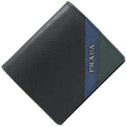 Pre-owned Leather wallets Prada Vintage , Black , Heren