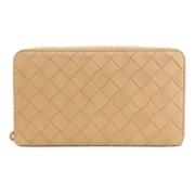 Pre-owned Leather wallets Bottega Veneta Vintage , Brown , Dames