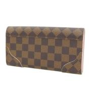 Pre-owned Leather wallets Louis Vuitton Vintage , Brown , Dames