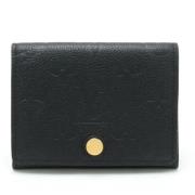 Pre-owned Leather wallets Louis Vuitton Vintage , Black , Dames