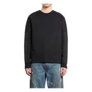 Zwarte Gewatteerde Lange Mouw Tee Helmut Lang , Black , Heren