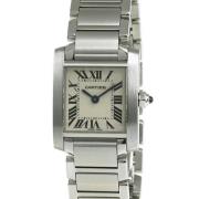 Pre-owned Stainless Steel watches Cartier Vintage , Gray , Dames