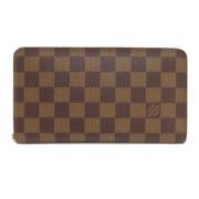 Pre-owned Canvas wallets Louis Vuitton Vintage , Brown , Dames