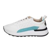 Leren Sneakers voor Vrouwen Moma , White , Dames