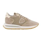 Haute Low Woman Sneakers Philippe Model , Beige , Dames