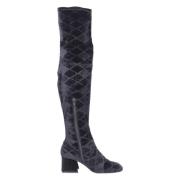 Velvet Dameslaarzen Stijlvolle Collectie Apepazza , Black , Dames