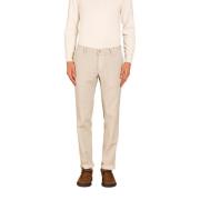 Heren Chino Broek met Micro Patroon Mason's , Beige , Heren