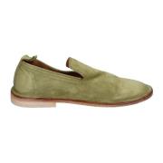 Suede Slip On Loafers Vrouwen Moma , Green , Dames