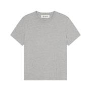 Melange Classic T-Shirt Licht Grijs Róhe , Gray , Dames