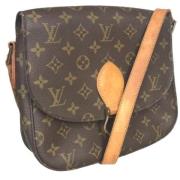 Pre-owned Canvas louis-vuitton-bags Louis Vuitton Vintage , Brown , Da...