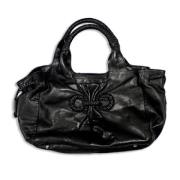 Pre-owned Leather totes Salvatore Ferragamo Pre-owned , Black , Dames