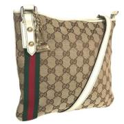 Pre-owned Canvas gucci-bags Gucci Vintage , Beige , Dames