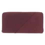 Pre-owned Leather wallets Bottega Veneta Vintage , Red , Dames