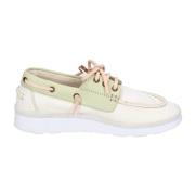 Elegante Leren Damesschoenen Moma , White , Dames