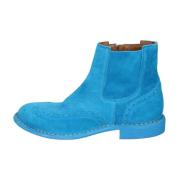 Suede Enkellaarzen voor vrouwen Moma , Blue , Dames