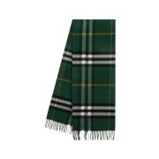 Kasjmier Ruit Sjaal - Groen Burberry , Green , Unisex