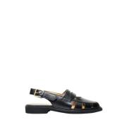 Leren Cut-Out Loafer Sandalen Thom Browne , Black , Heren