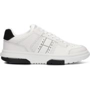 Witte Lage Sneakers Brooklyn Elevated Tommy Jeans , White , Dames