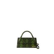 Groene Leren Crossbody Tas Jacquemus , Green , Dames