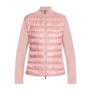 Roze Sweater met Ritssluiting Moncler , Pink , Dames