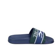 Heren Plastic Sandalen Trussardi , Blue , Heren